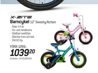 thansen Barncykel 12 sweety/action erbjuda