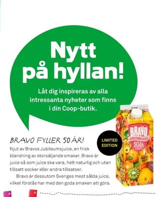 Coop Mersmak Bravo imageannons erbjuda