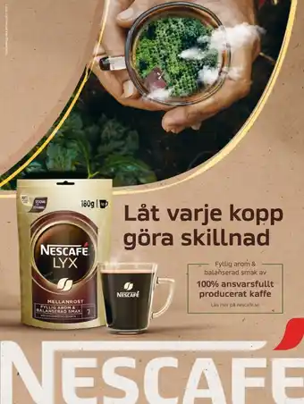 Coop Mersmak Nescafé lyx imageannons erbjuda