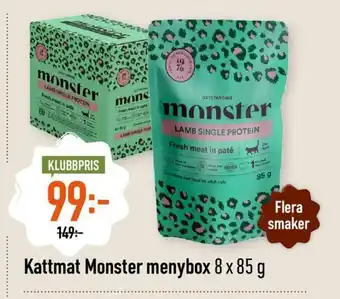 Kattmat Monster Menybox 8x85g