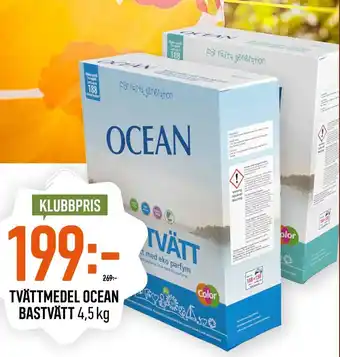 Tvättmedel Ocean Bastvätt 4.5kg