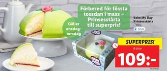 Lidl Bake my day prinsesstårta erbjuda