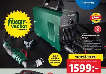 Lidl Plasmaskärare pps 40 b3* erbjuda