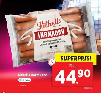 Lidl Lithells varmkorv erbjuda