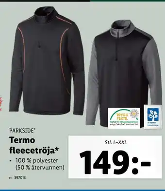 Lidl Termo fleecetröja erbjuda