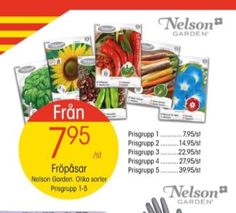 EKO Nelson garden fröpåsar erbjuda