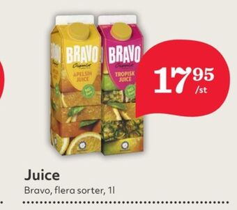 Hemköp Bravo juice erbjuda