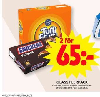 ICA Maxi Tutti frutti glasspinnar erbjuda