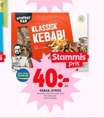 ICA Kvantum Schysst käk kebab erbjuda
