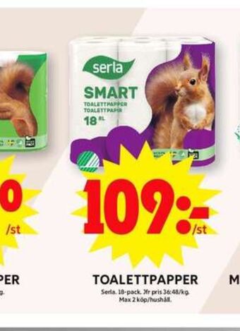 ICA Maxi Smart toalettpapper erbjuda