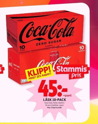 ICA Kvantum Coca cola läskedryck erbjuda