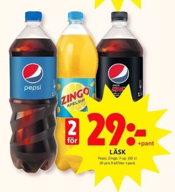 ICA Kvantum Pepsi läskedryck erbjuda