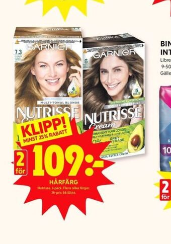 ICA Kvantum Nutrisse hårfärg erbjuda