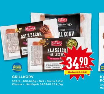 Willys Scan grillkorv erbjuda