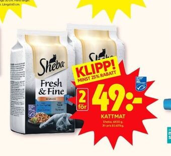ICA Kvantum Sheba kattmat erbjuda