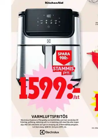 ICA Maxi Electrolux fritös erbjuda