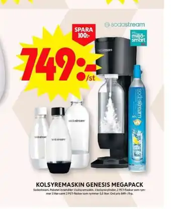 ICA Maxi Sodastream kolsyrepatron erbjuda