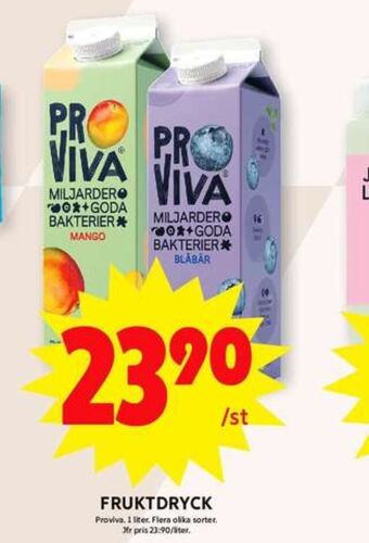 ICA Maxi Proviva fruktdryck erbjuda