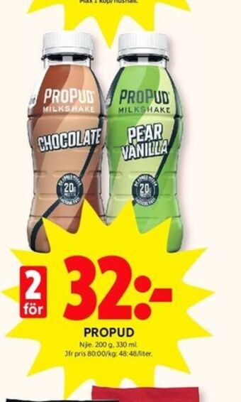 ICA Kvantum Propud milk shake erbjuda