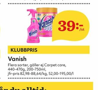 Hemköp Vanish Oxi Action Fläckborttagning erbjuda