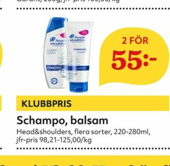 Hemköp Head&Shoulders Balsam erbjuda
