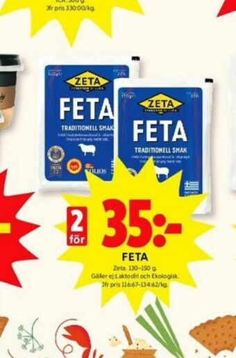 ICA Kvantum Zeta Fetaost erbjuda