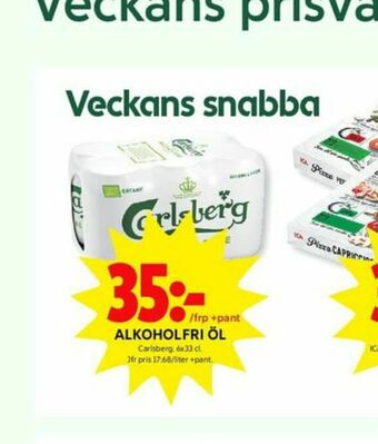 ICA Kvantum Carlsberg Öl erbjuda