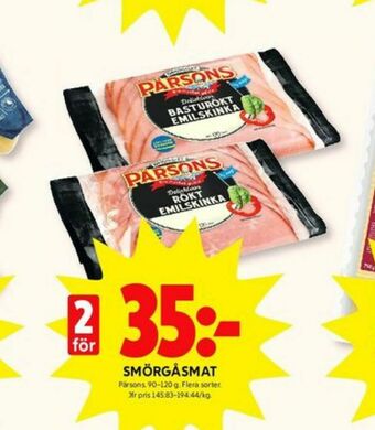 ICA Kvantum Pärsons Skinka erbjuda