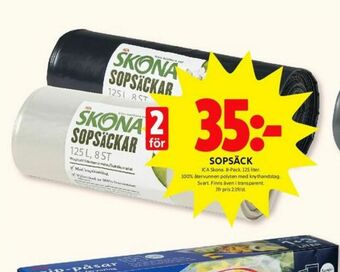 ICA Kvantum Skona Sopsäck erbjuda