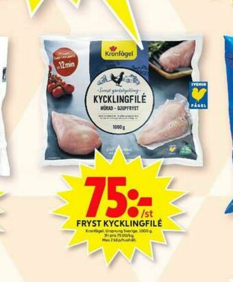 ICA Maxi Kronfågel Kycklingfilé erbjuda