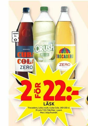 ICA Maxi Loka Crush Läskedryck erbjuda