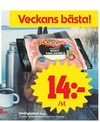 ICA Nära Pärsons Skinka erbjuda