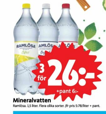 ICA Nära Citron Mineralvatten erbjuda
