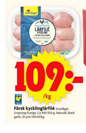 ICA Supermarket Kronfågel Kycklinglår erbjuda