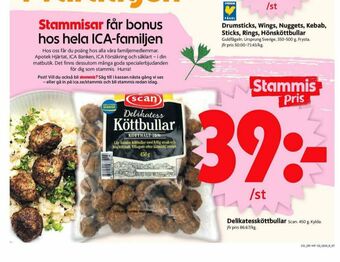 ICA Supermarket Scan Deli Köttbullar erbjuda