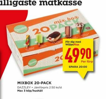 Willys Dazzley Glasspinnar erbjuda