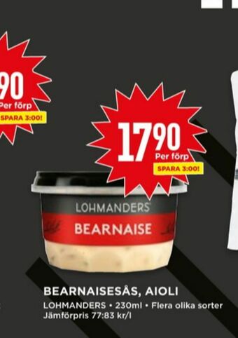 Willys Lohmanders Aioli erbjuda