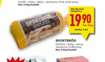 Willys Sportbröd Bröd erbjuda