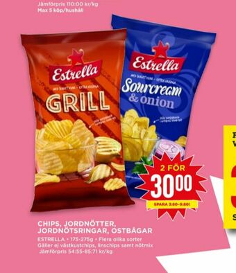 Willys Estrella Jordnötsringar erbjuda