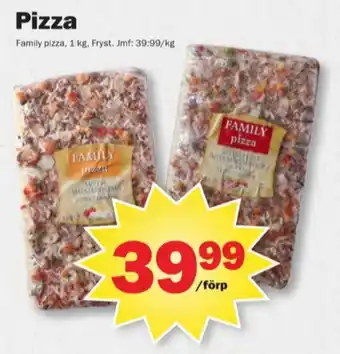 Pekås Family pizza erbjuda