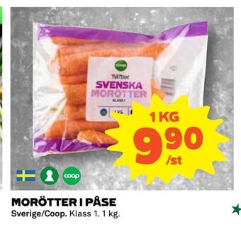 Coop Daglivs Morötter i påse erbjuda