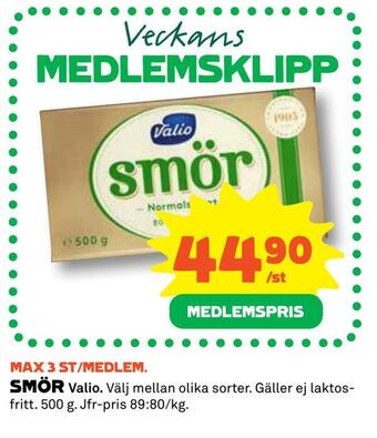 Coop Daglivs Smör erbjuda