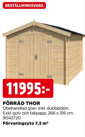 Jem&Fix Förråd thor erbjuda