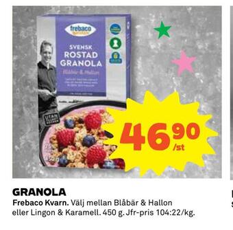 Coop Daglivs Granola erbjuda