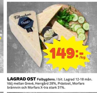 Coop Daglivs Lagrad ost erbjuda