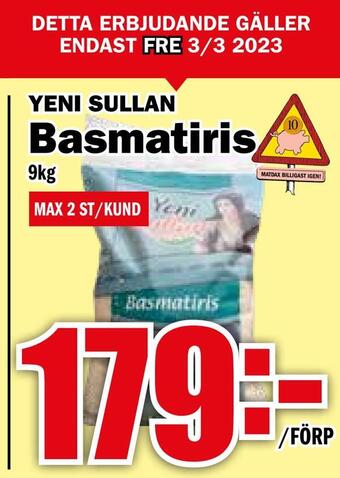 Matdax Basmatiris erbjuda