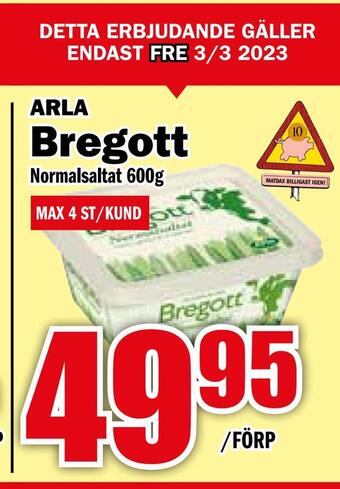 Matdax Bregott erbjuda