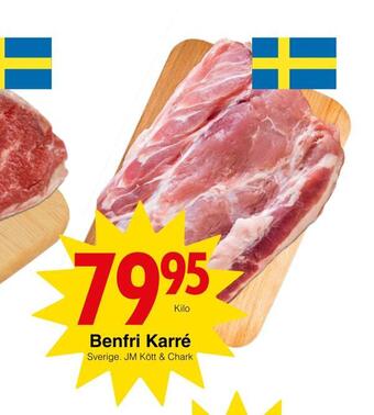 Matöppet Benfri karré erbjuda