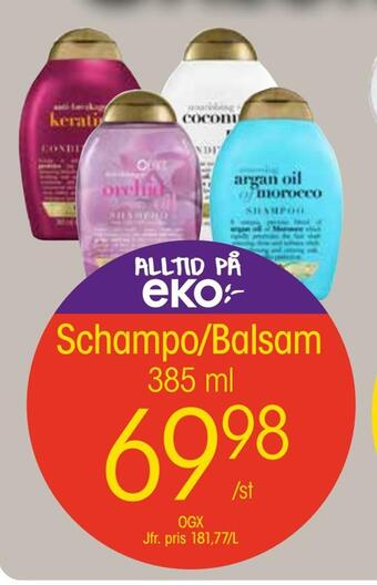 EKO Schampo/balsam erbjuda
