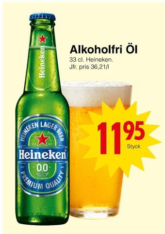 Matöppet Alkoholfri öl erbjuda